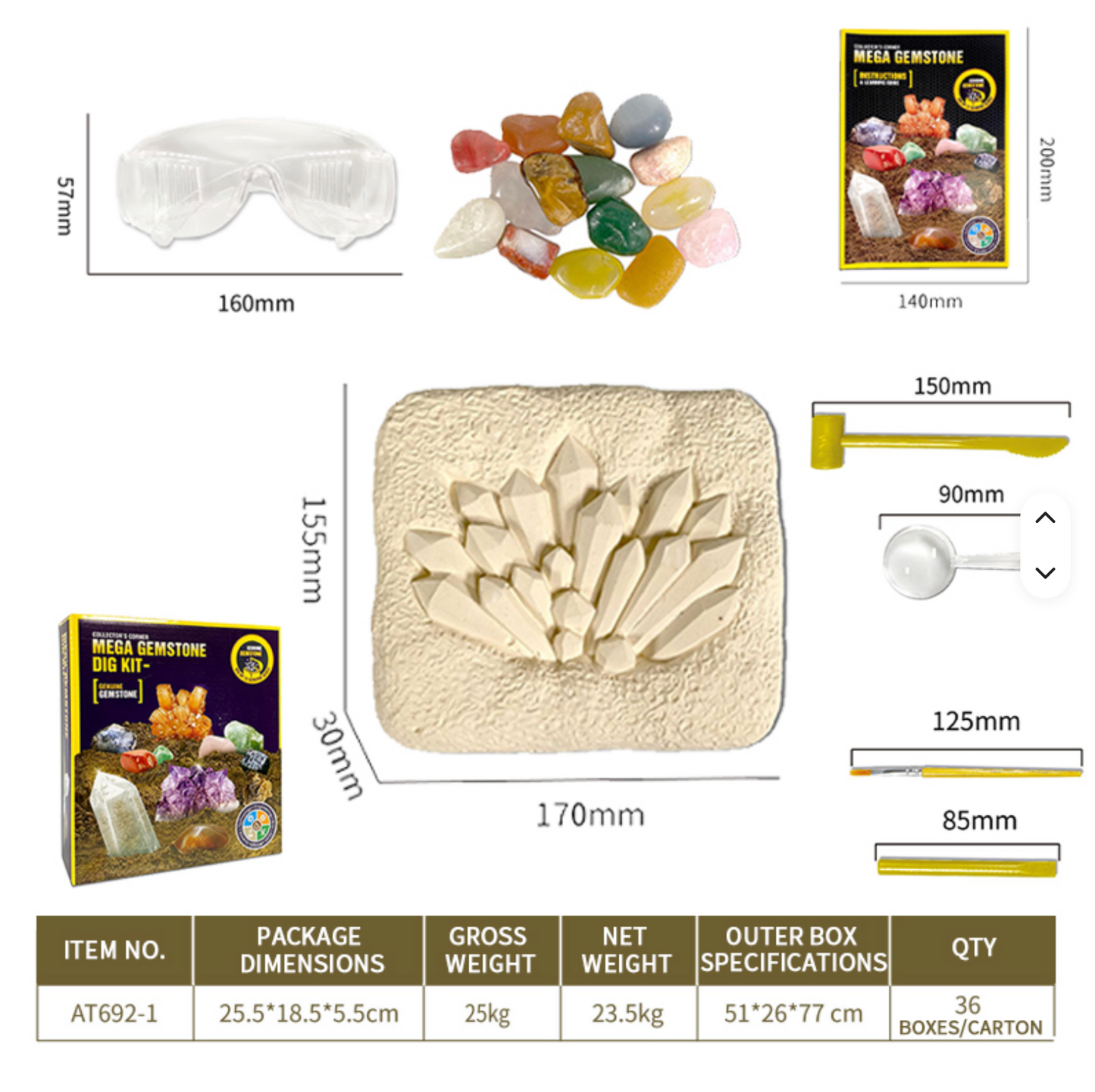 Gemstone Dig Excavation Kit