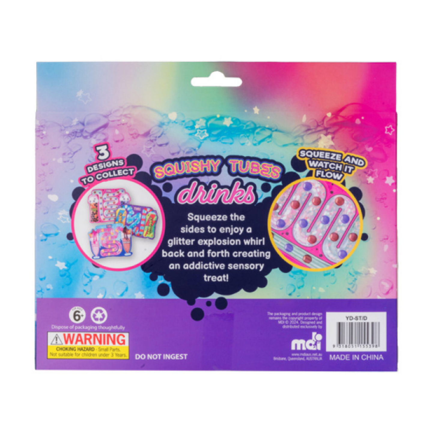 Drink squishy tube sensory fidget