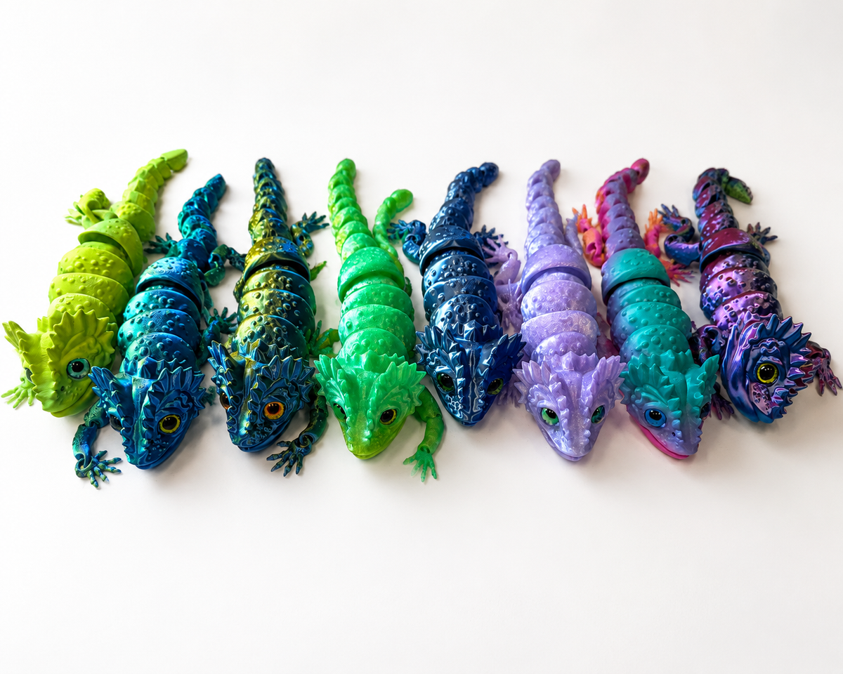 Jumbo 3D printed lizard