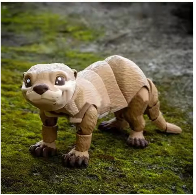 3D Printed Articulated Otter Fidget Toy