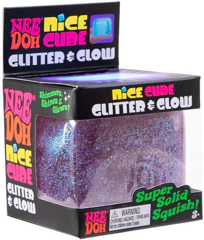 NeeDoh Nice Cube Glitter and Glow