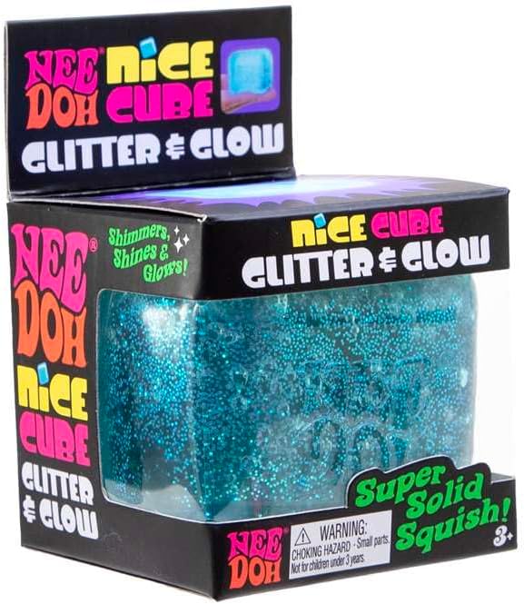 NeeDoh Nice Cube Glitter and Glow