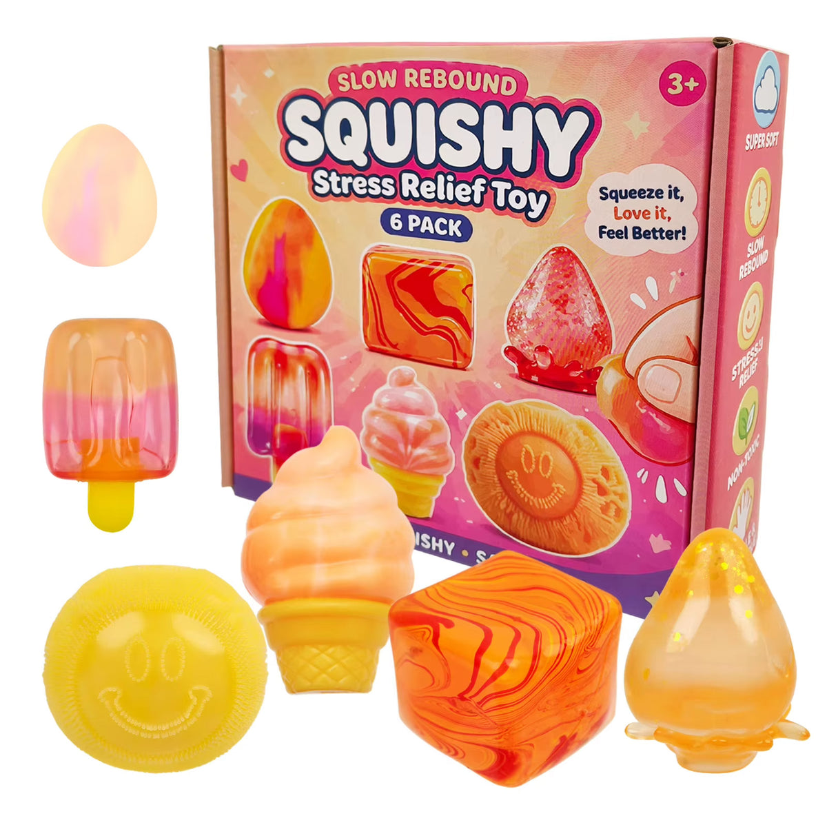 6-Pack boxed Squishy Gift Set