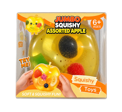 Jumbo Coconut Oil Apple Squishy – Fruit-Filled Sensory Toy