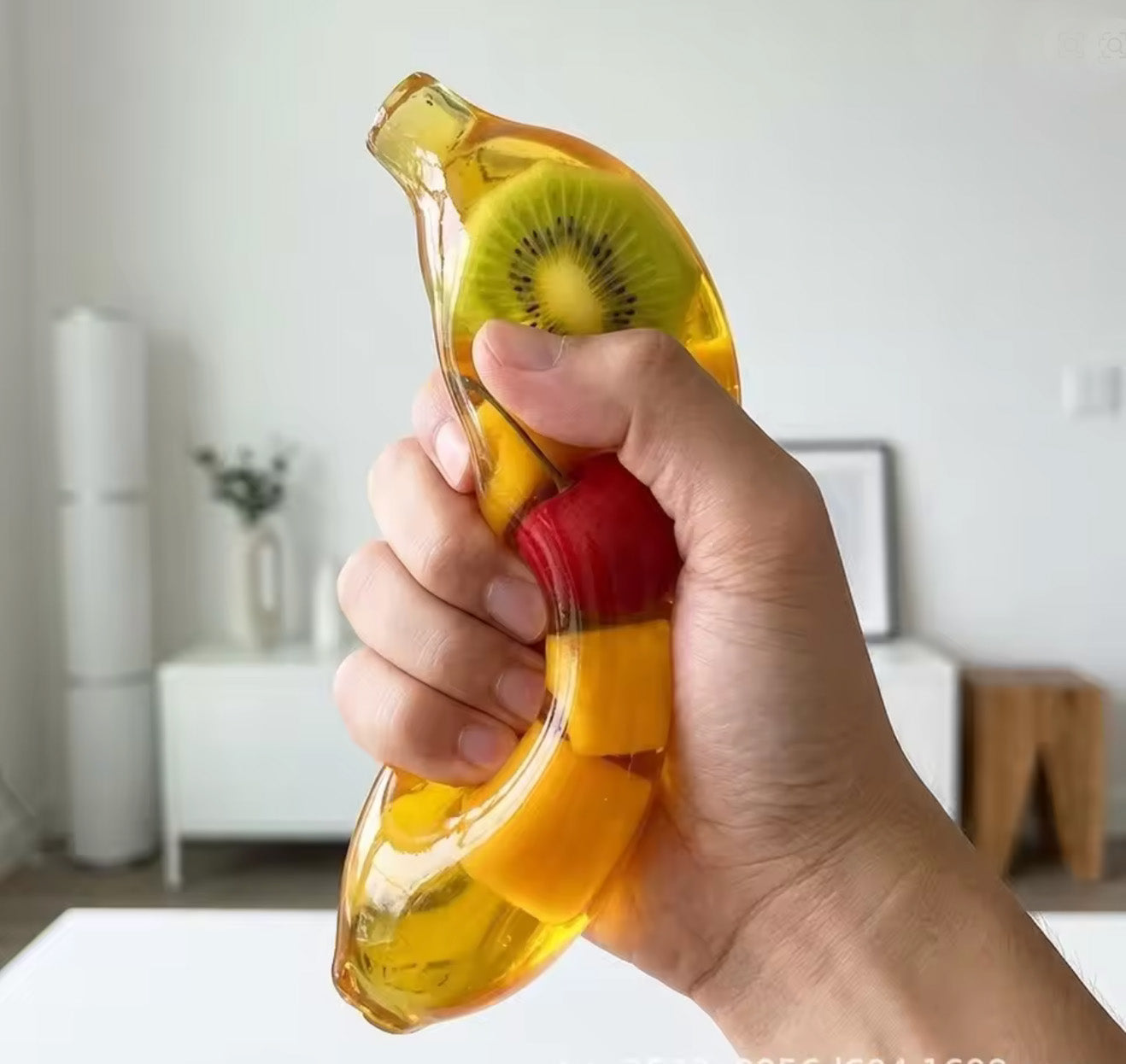 Jumbo Banana Fruit Jelly Squishy