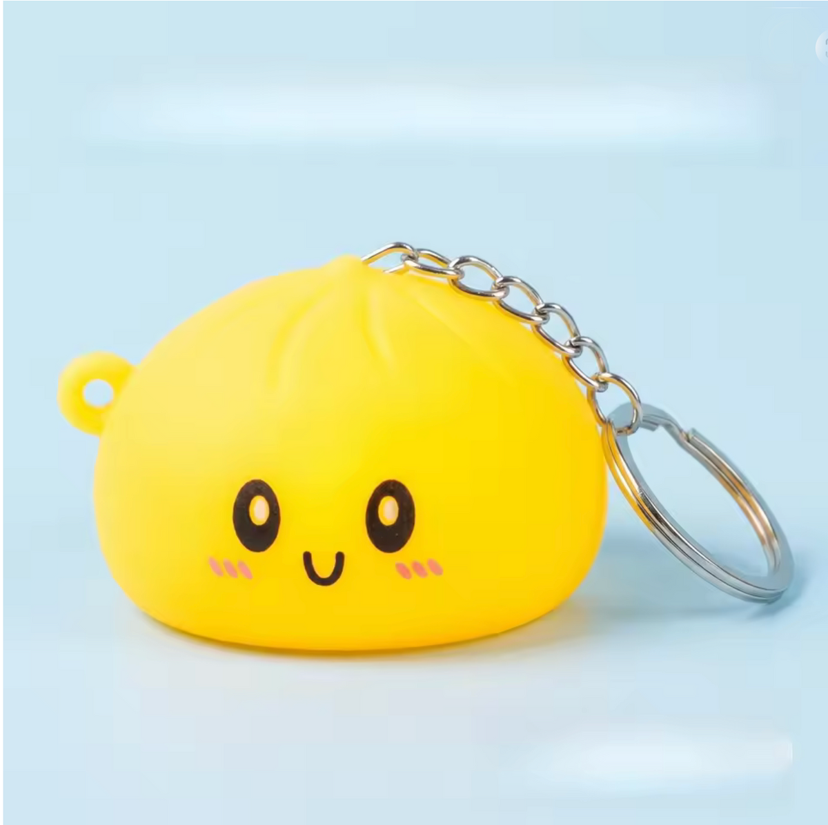 Mini Glow Dumpling Squishy Keychain
