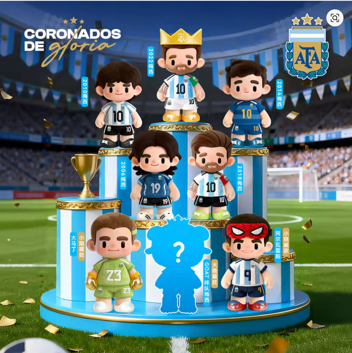 Messi and Argentina Mystery Blind Box Doll