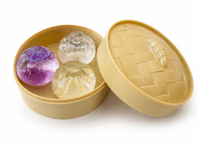 Mini Glitter Gems Dumpling Squishy Toy