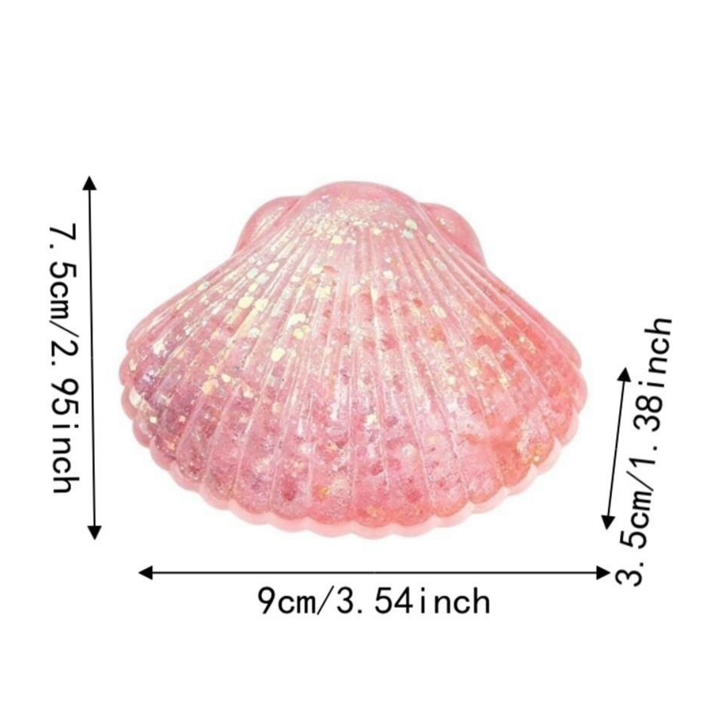 Glitter Sea Shell Squishy Slow rise