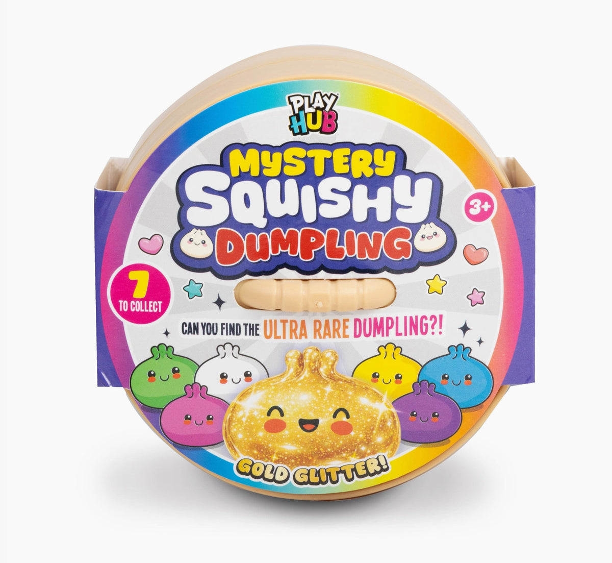 RMS Playhub Mystery Gold Glitter Dumpling Squishy Toy