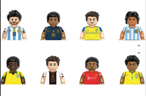 LEGO Style Football Player Action Figure