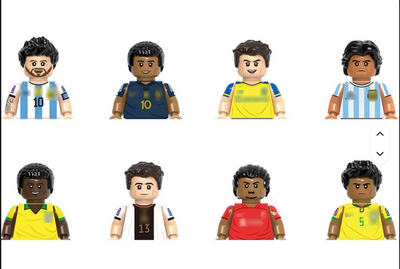 LEGO Style Football Player Action Figure