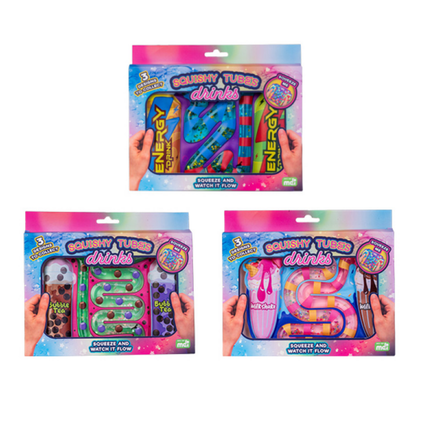 Drink squishy tube sensory fidget