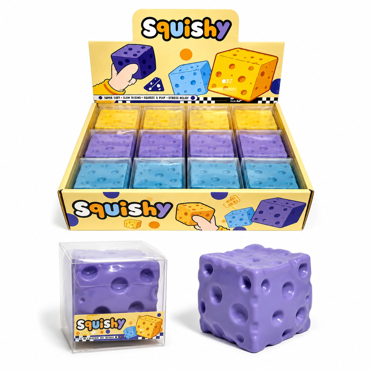 Squishy Maltose 6cm Cheese Block