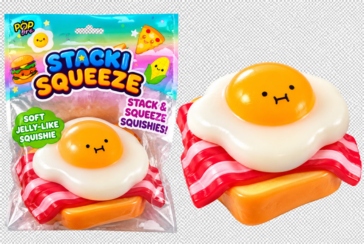 Stackable Food Squishy – &nbsp;🍔🍕