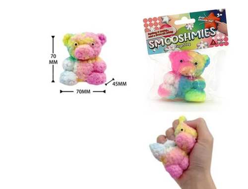 Taba So Squish Rainbow Sticky Bear