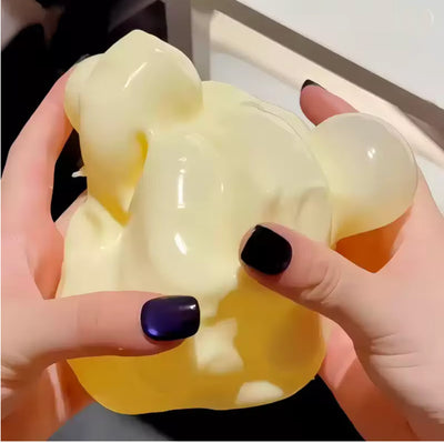 Squishy Cheese Cube – Ultra Soft Mouldable Sensory Fidget (6cm)