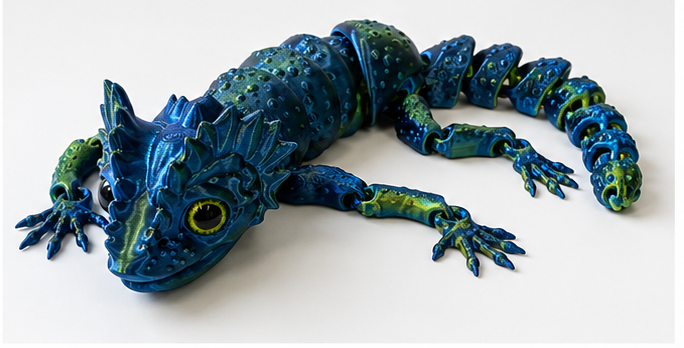 Jumbo 3D printed lizard