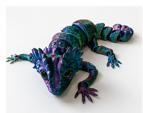Jumbo 3D printed lizard