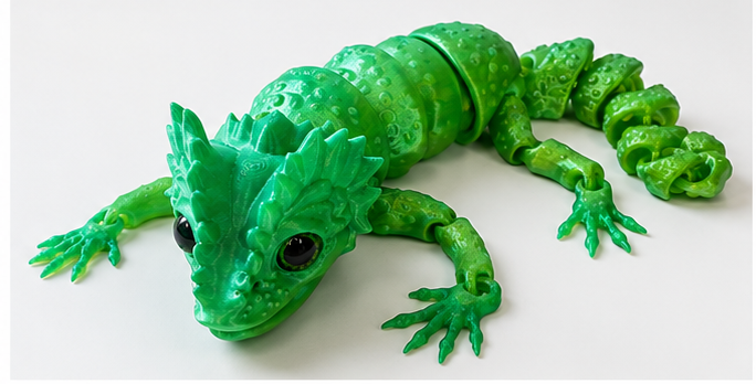 Jumbo 3D printed lizard